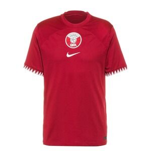 NWOT MENS NIKE DRIFIT QFA SOCCER JERSEY QATAR NATIONAL TEAM S Small RED NEW 95
